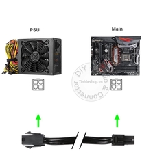 Dây nối nguồn CPU 4pin 20Cm