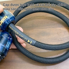 Dây nguồn cho Ổ cắm lọc nguồn với Âm ly DAC Loa 3x2.5mm đồng mạ bạc