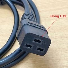 Dây nguồn máy server C14 sang C19 10A 16A 250V 3x1.5mm