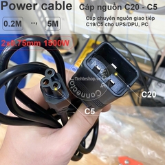 Cáp nguồn C13 C14 UPS PDU - Dây nguồn nói dài C13 ra C14