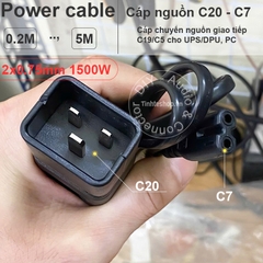 Cáp nguồn C13 C14 UPS PDU - Dây nguồn nói dài C13 ra C14