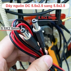 Jack nguồn DC 5.5x2.1mm 10Cm đến 3 mét