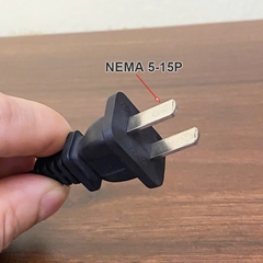 Dây nguồn số 8 chân dẹt tùy chỉnh kích thước 30Cm đến 1 mét - NEMA 5-15P to IEC C7 power cable, custom size available upon request.