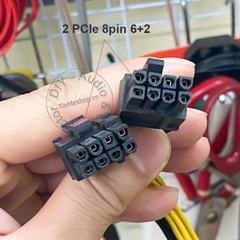 Dây nguồn PCIe 6pin sang 2 đầu 8pin 6+2 - Video card power cable