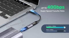 Đầu nối USB C cái sang cái hỗ trợ 8K60Hz 40Gbps sạc nhanh 240W - USB4 type C female to female connector