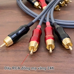 Dây âm thanh cổng bông sen làm từ cáp Monster Junior chuyên cho âm thanh xe hơi