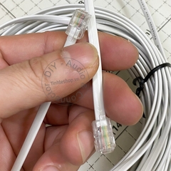 Dây điện thoại 2 đầu RJ9 4P4C - RJ9 thin flat 4-core landline telephone signal cable