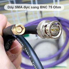Dây SMA sang BNC 75 Ohm - SMA Male to BNC Male Cable Using 75 Ohm RG59 Coax