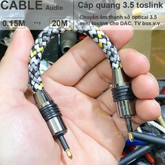 Dây S/PDIF mini toslink cắm DAC AMP ngắn 15Cm đến 3 mét