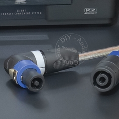 Cáp loa nối dài DIY 0.2 đến 10 mét - Speakon audio cable extension plug for Power Amplifier Speakers