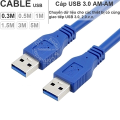 Dây USB 3.0 AM AM 0.2 đến 5 mét - USB 3.0 2 male cable