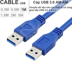 Dây USB 3.0 AM AM 0.2 đến 5 mét - USB 3.0 2 male cable