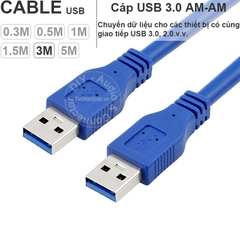 Dây USB 3.0 AM AM 0.2 đến 5 mét - USB 3.0 2 male cable