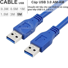 Dây USB 3.0 AM AM 0.2 đến 5 mét - USB 3.0 2 male cable