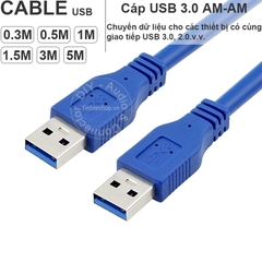 Dây USB 3.0 AM AM 0.2 đến 5 mét - USB 3.0 2 male cable