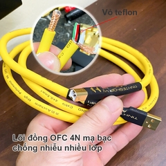 Dây cấp nhạc từ máy tính qua DAC AMP đồng mạ bạc hiệu suất cao âm thanh sáng