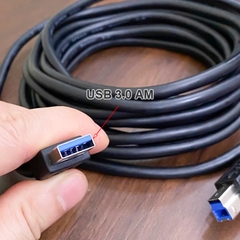 Cáp USB 3.0 AM - BM cho Kính hiển vi điện tử Camera công nghiệp Máy in Scan công nghiệp