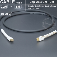 Cáp USB A sang C chơi nhạc từ máy tính sang DAC Souns card - High performance DIY USB OTG AM to CM cable