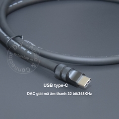 Cáp type-C sang 3.5 giải mã 32bit 384KHz DIY 0.1 đến 5 mét - USB-C to 1/8 AUX audio cable