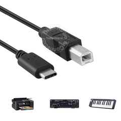 Cáp USB USB C sang USB BM cắm cho Máy in, Sound card - USB-CM to USB 2.0 BM cable