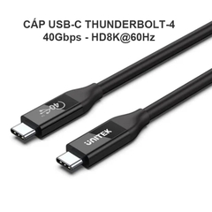 Cáp USB C 4 thunderbolt 40Gbps 8K@60Hz - USB 4 (USB-IF Certified) 100W PD Fast Charging Cable with 8K@60Hz and 40Gbps