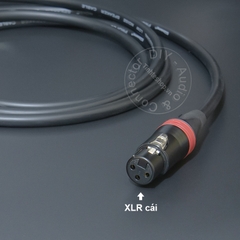 Dây canon cái sang jack bắp chuối chuyển âm thanh cho Đẩy Mixer Loa Âm ly - Audio cable from female XLR to banana cable made by hand
