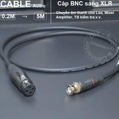 Dây BNC sang canon đực - BNC male to XLR male signal cable