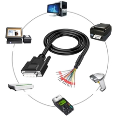 Dây RS232 DB15 cái bóp cos đấu nối terminal tùy chỉnh độ dài giao tiếp theo yêu cầu