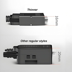 DB37 Solderless Serial Female Adapter Connector, RS232 D-SUB to 37-pin Port Terminal Breakout Board with Case Long Bolts Tail Pipe