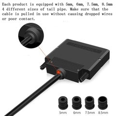 DB44 Solderless Connector, Female RS232 D-SUB Serial to 44-pin Port Terminal Adapter Breakout Board with Case Long Bolts Tail Pipe