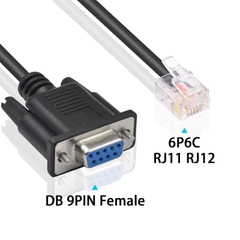 RS232 DB9 to RJ12 6P6C lập trình gỡ lỗi cho Switch Hirschmann