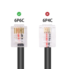 RS232 DB9 to RJ12 6P6C lập trình gỡ lỗi cho Switch Hirschmann