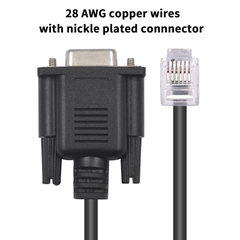 RS232 DB9 to RJ12 6P6C lập trình gỡ lỗi cho Switch Hirschmann