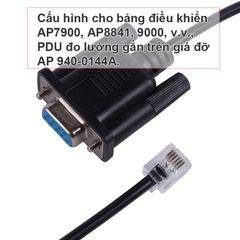 APC PDU Serial Cable 940-0144/A DB9 to RJ12 Configuration Replacement Console Serial Cable AP7900, AP8841,9000 etc, Rack Metered PDU AP 940-0144A cable