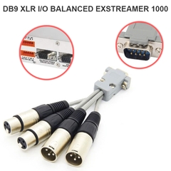 Customized DB9 To XLR Analog Audio Cable For Exstreamer 1000, 500
