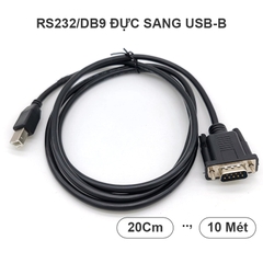 USB B-Type to DB9 Data Transmission Printer Adapter Cable