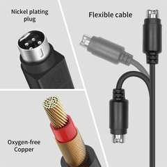 Dây nguồn DC 5.5x2.1mm cái sang mini DIN 4pin