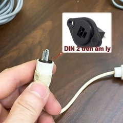Dây cho âm ly Châu Âu đầu 2 chân sang 5 chân