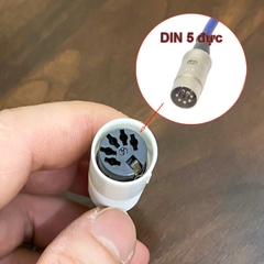 Dây cho âm ly Châu Âu đầu 2 chân sang 5 chân