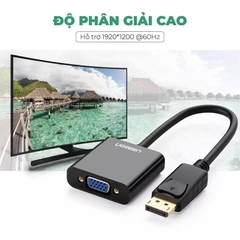Chuyển đổi Displayport sang VGA full HD1080P Ugreen DP109 20415 - Displayport to D-SUB VGA 1080P