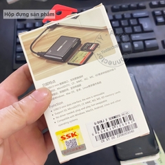 Đầu đọc thẻ nhớ đa năng SD Micro SD TF CF MS M2 XD SSK SCRM-025 - Reader card all in one