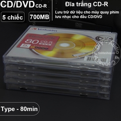 Đĩa phono trắng CD 700MB Verbatim 1 chiếc - CD phono audio recorder