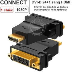 Đầu chuyển đổi HDMI đực sang DVI cái hoặc ngược lại DVI ra HDMI full HD 1080P Ugreen 20123