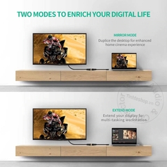 HD sang DVI Ugreen 20136 full HD1080P - DVI female to HDMI male adapter