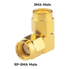 SMA to RP-SMA Right Angle Adapter (Male to Female)