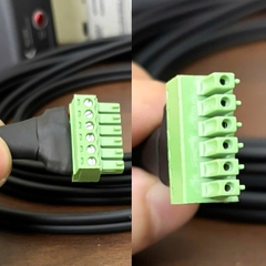 Dây 6pin Phoenix terminal Euro block sang 2 RCA cho bộ thiết bị hội nghị truyền hình Webex Room Kit Pro