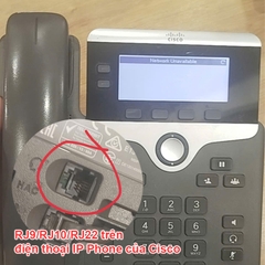 Cáp tai nghe headset IP phone Cisco 7942G - 7945G  - 7961G - 7962G - 7965G - RJ9 to 3.5mm Audio Jack Cisco Telephone Cable