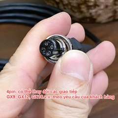 Dây 4pin GX12 GX16 sang 4 đầu bắp chuối tùy chỉnh theo yêu cầu