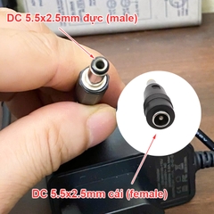 Cục sạc DC 6V 1A 5.5x2.5mm - 6V 1A Power Supply Adapter with 5.5X2.5mm Plug