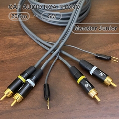 Dây phono 2 đầu RCA cho Pre AMP Mâm than Cáp hãng Monster